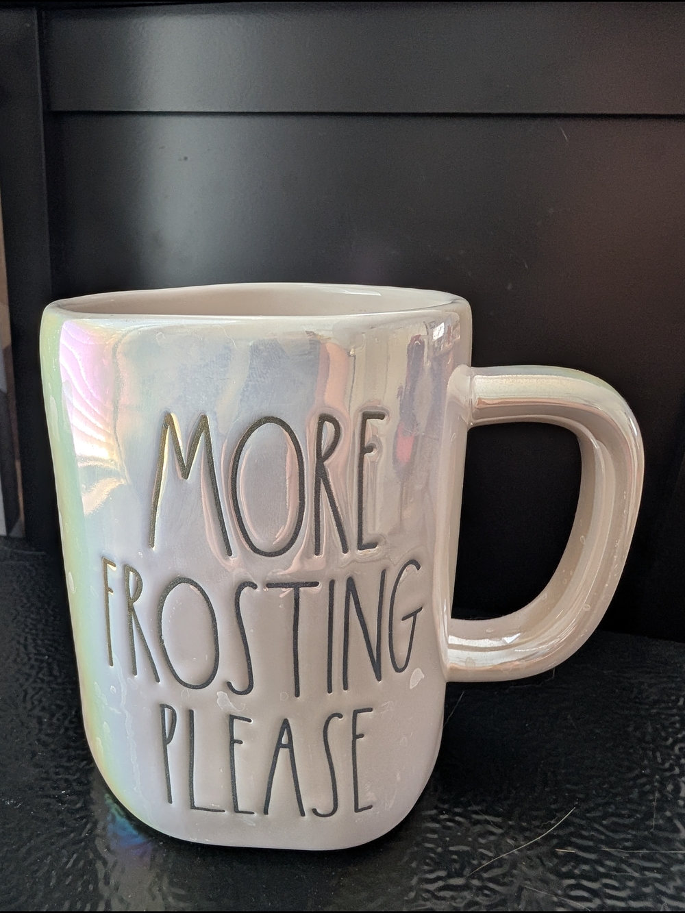 More Frosting Please Ceramic Mug - Iridescent White